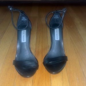 Steve Madden Black Leather Heels